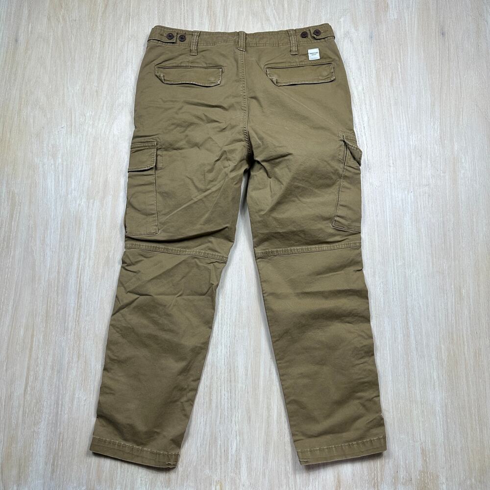 American Eagle Slimming Cargo Flex Utility Hiking Tactical Pants Khaki 32x30 - Picture 12 of 16